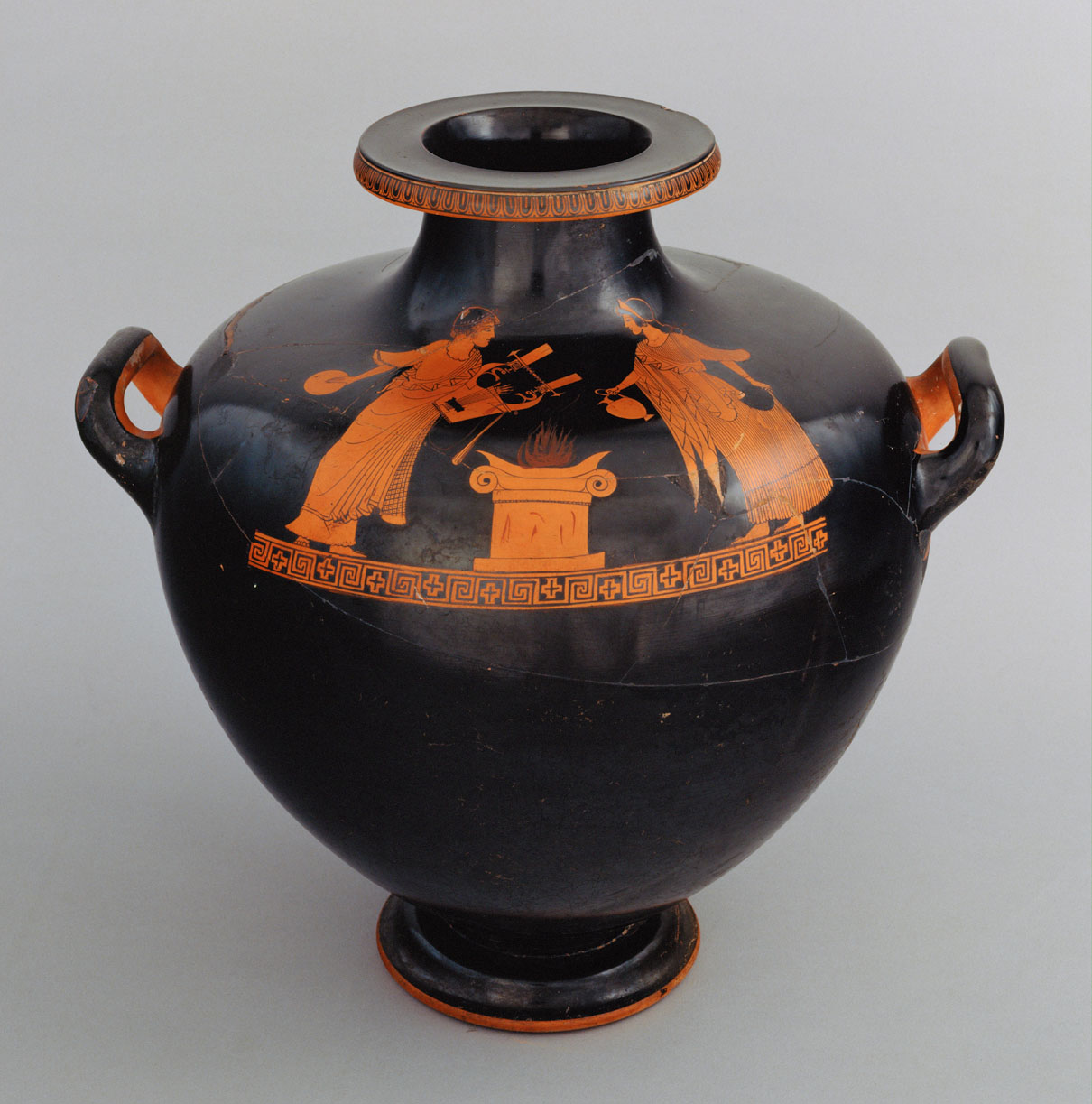 Apollon und Artemis beim Opfer