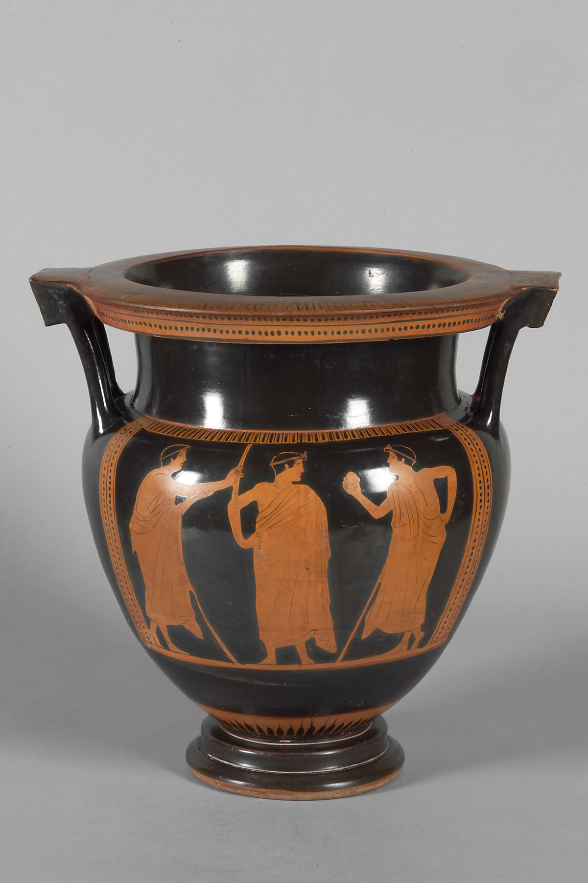 Triptolemos zwischen Demeter und Persephone