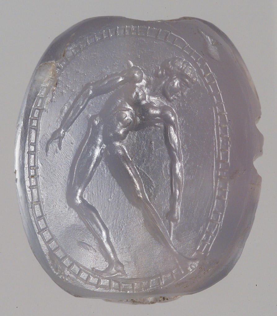 Athlet mit Strigilis (Schabeisen)