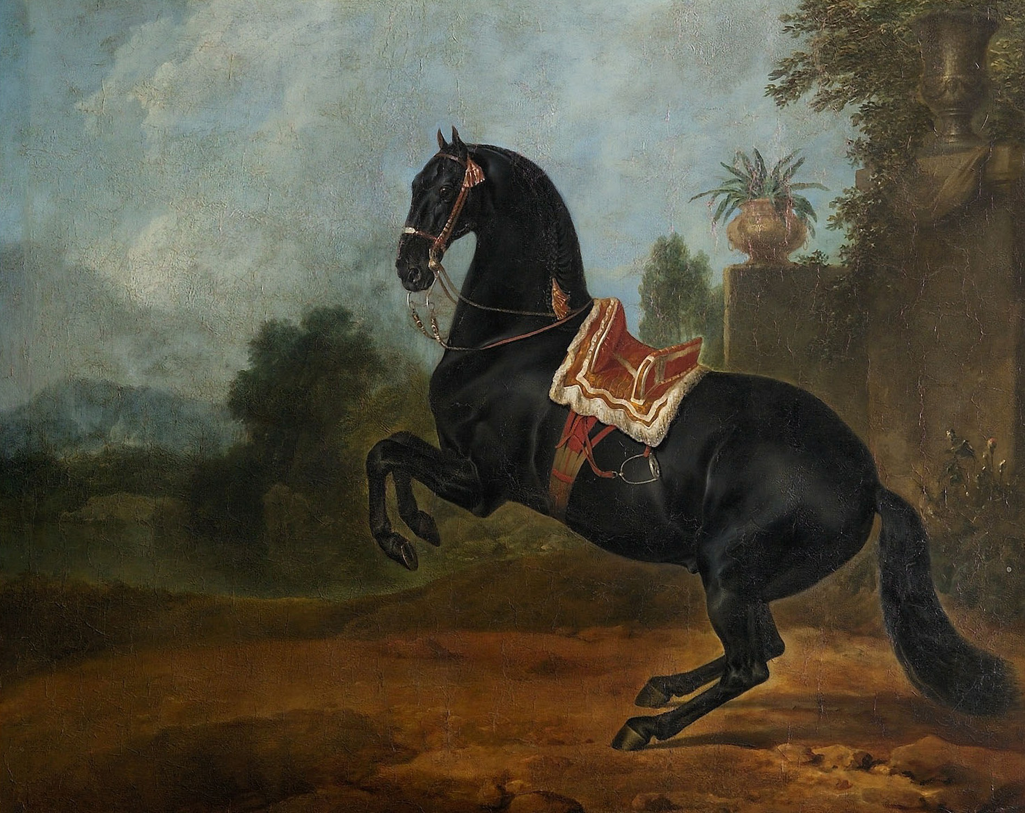 Imperial stallion in the levade