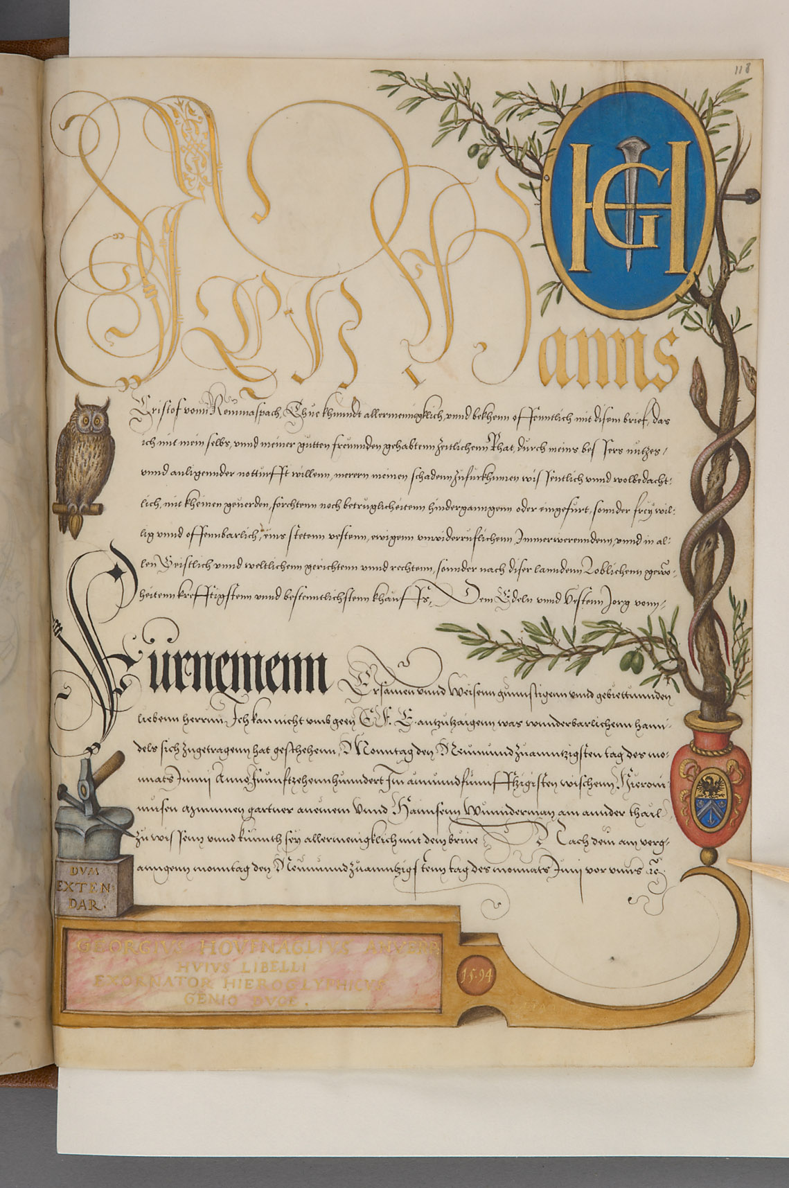 Schriftmusterbuch; 127 Blatt Pergament