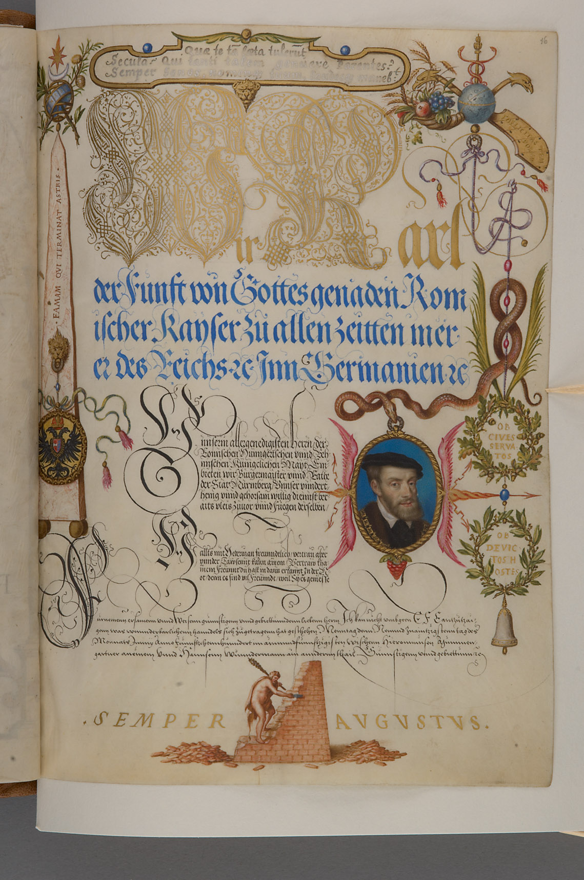 Schriftmusterbuch; 127 Blatt Pergament