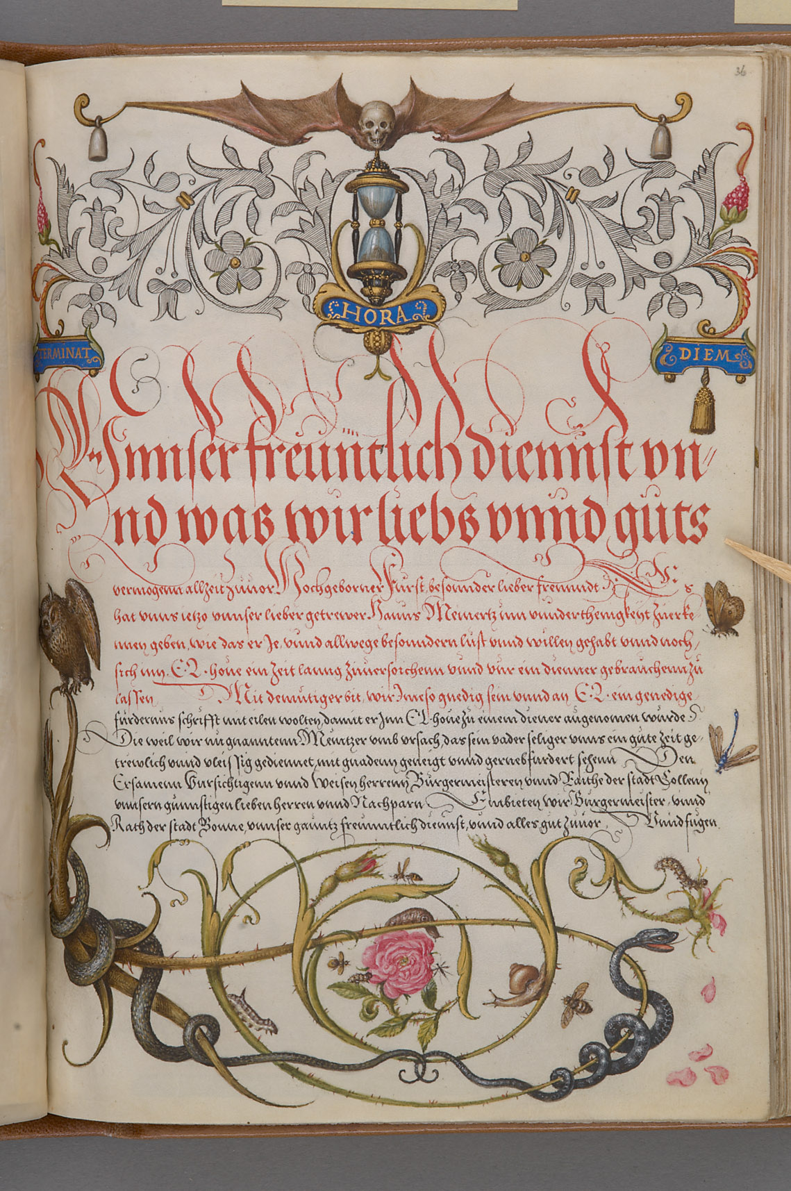Schriftmusterbuch; 127 Blatt Pergament