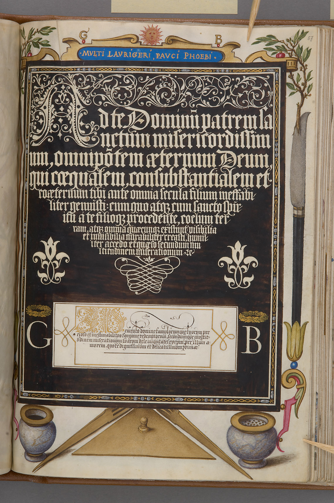 Schriftmusterbuch; 127 Blatt Pergament