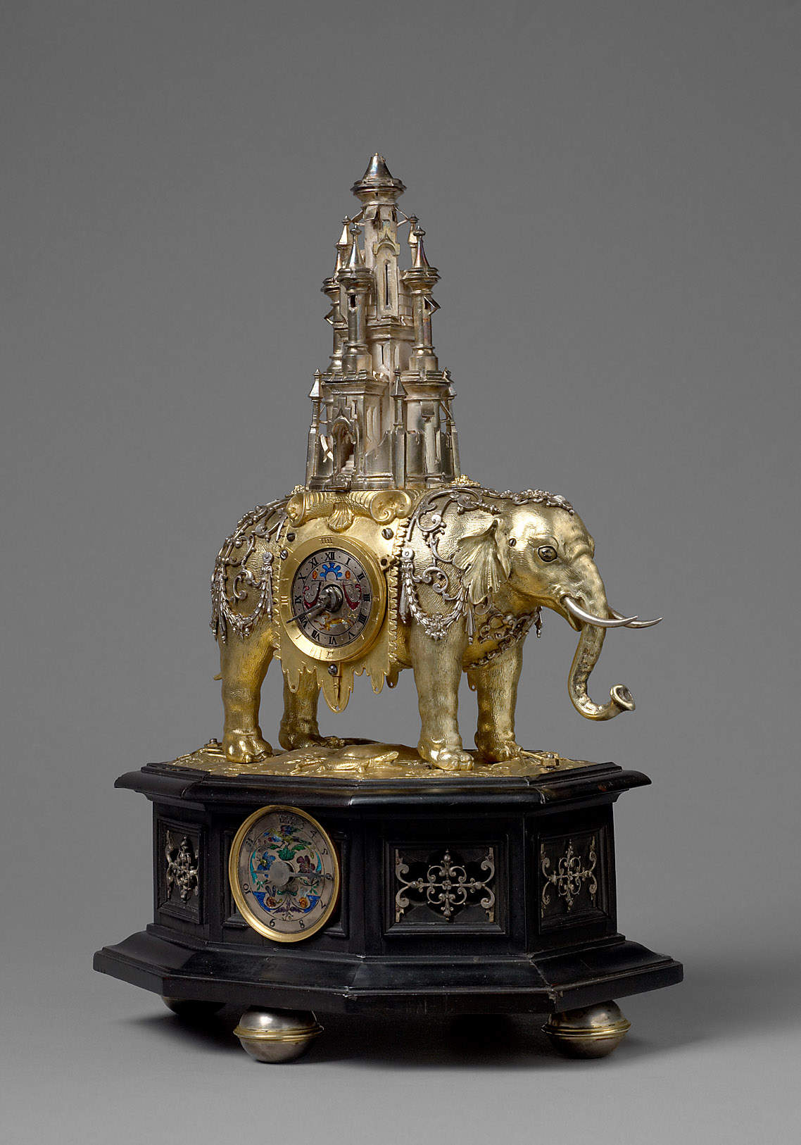 Automaton Clock in the Form of an Elephant