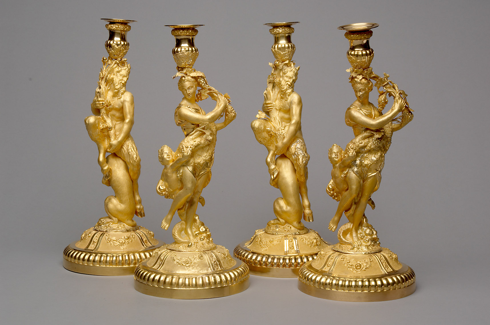 Kandelaber mit Satyr