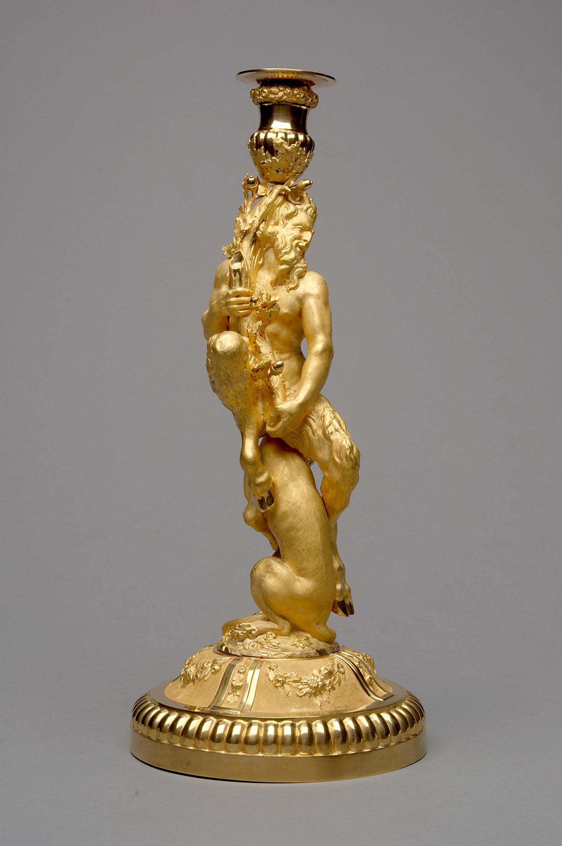 Kandelaber mit Satyr