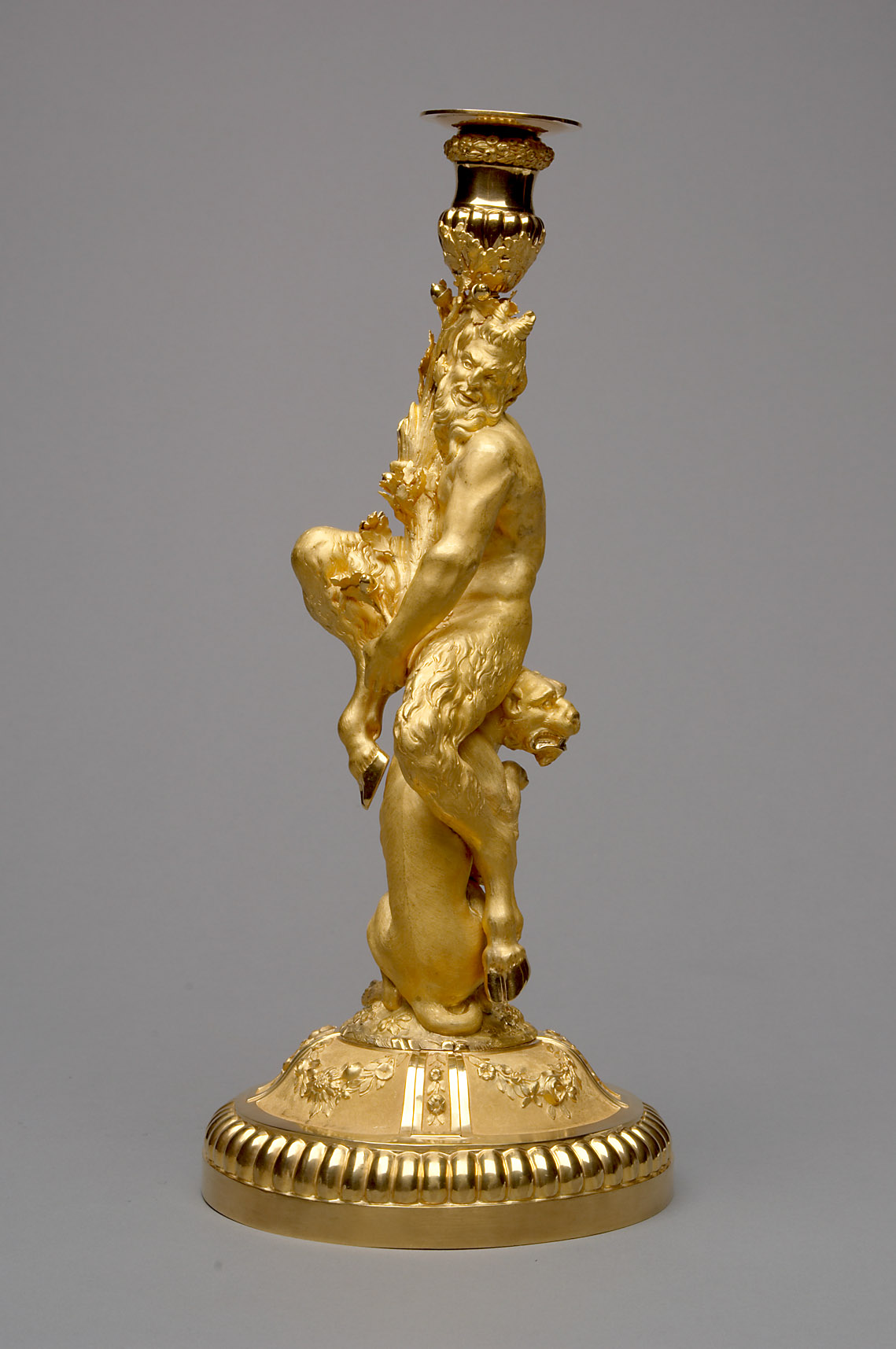Kandelaber mit Satyr