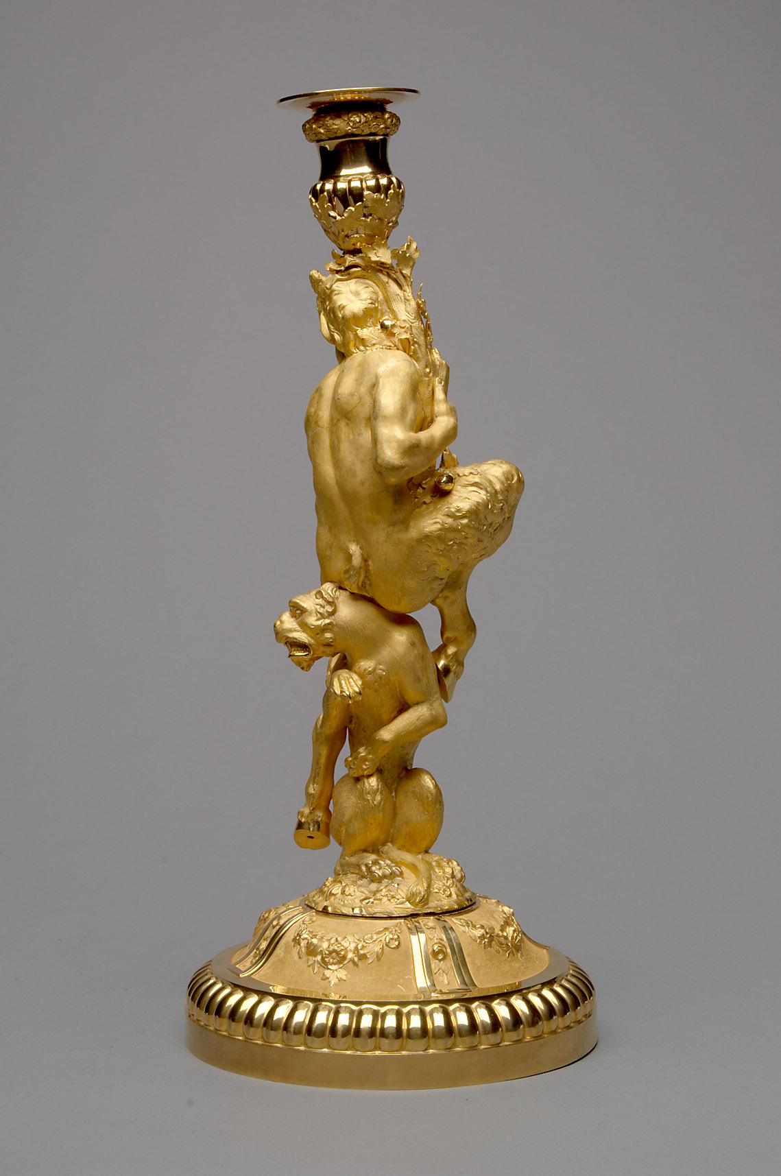Kandelaber mit Satyr