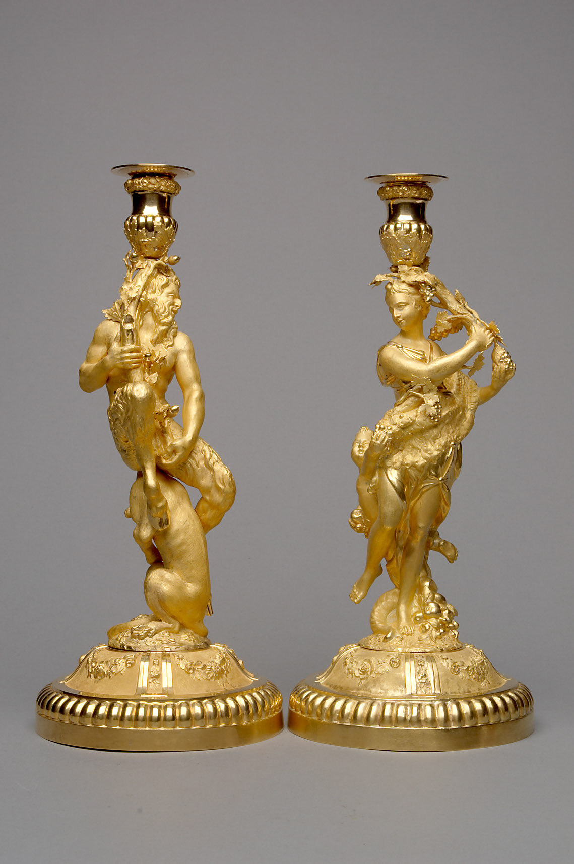 Kandelaber mit Satyr