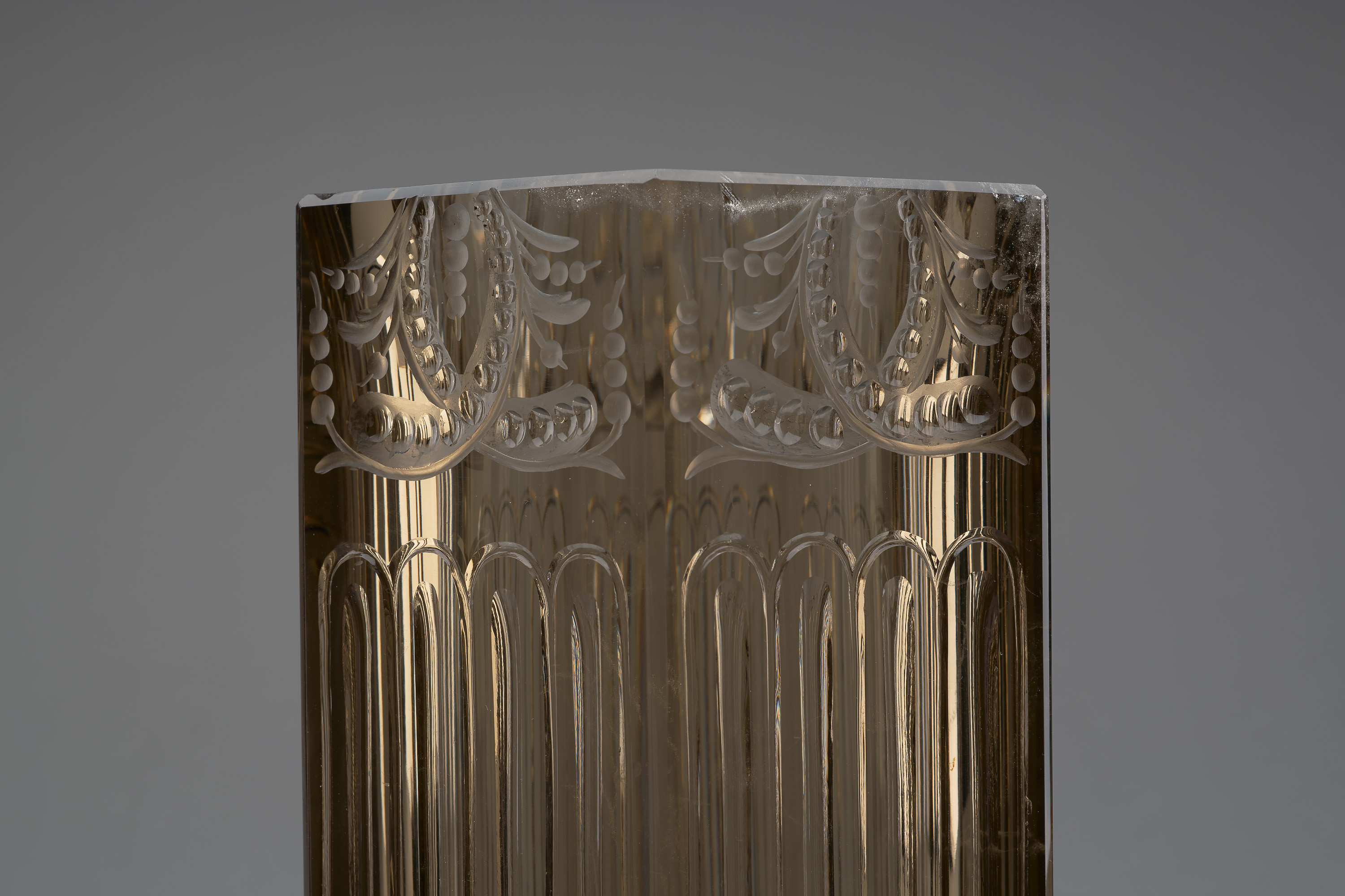 Deckelvase