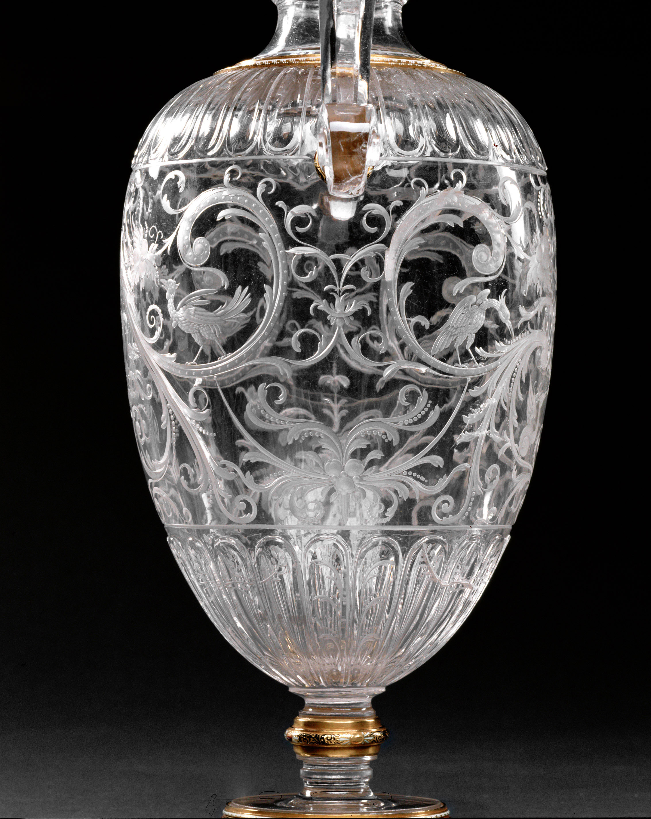 Vase mit zwei Volutenhenkeln