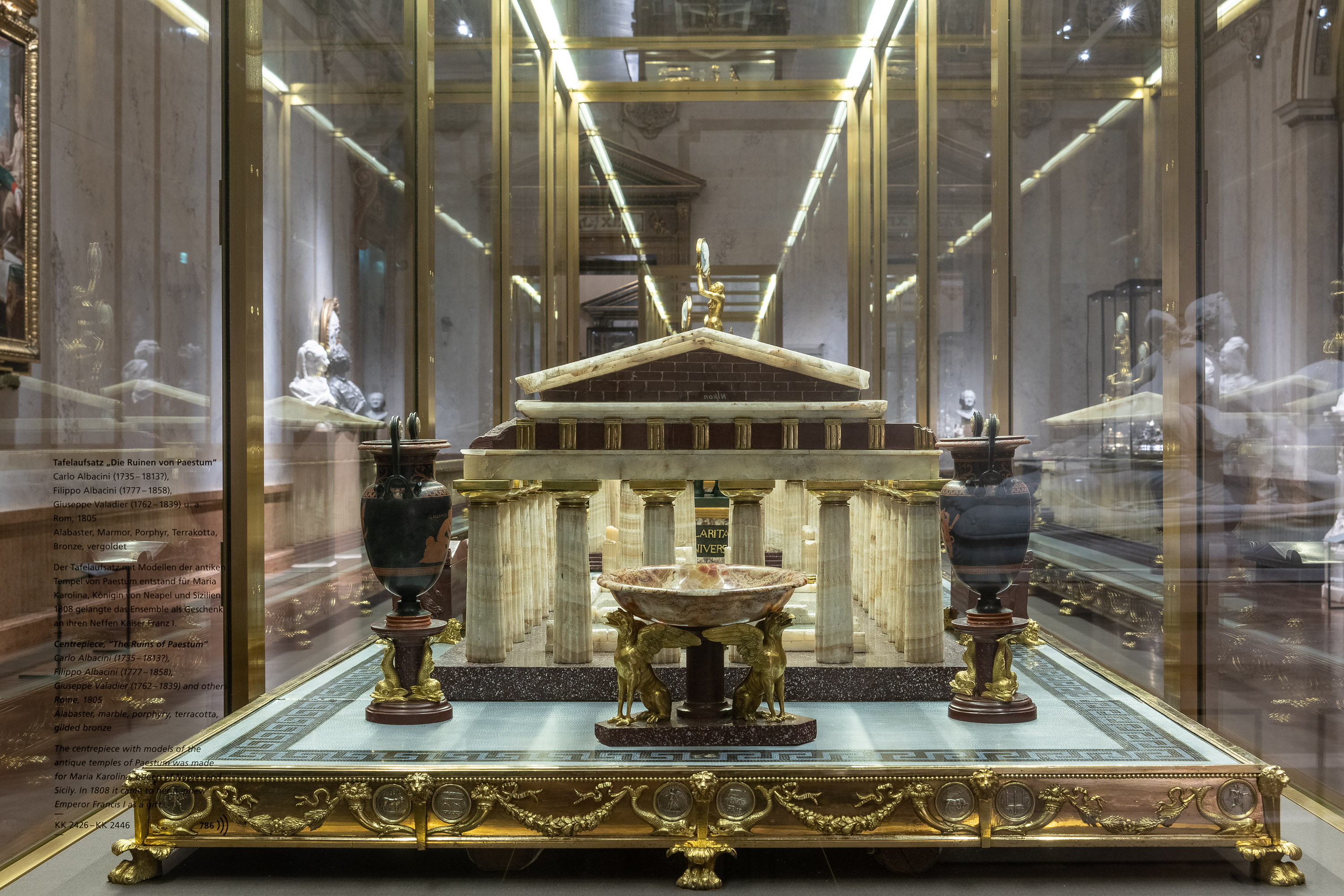 Drei Tempel der Ruinen von Paestum