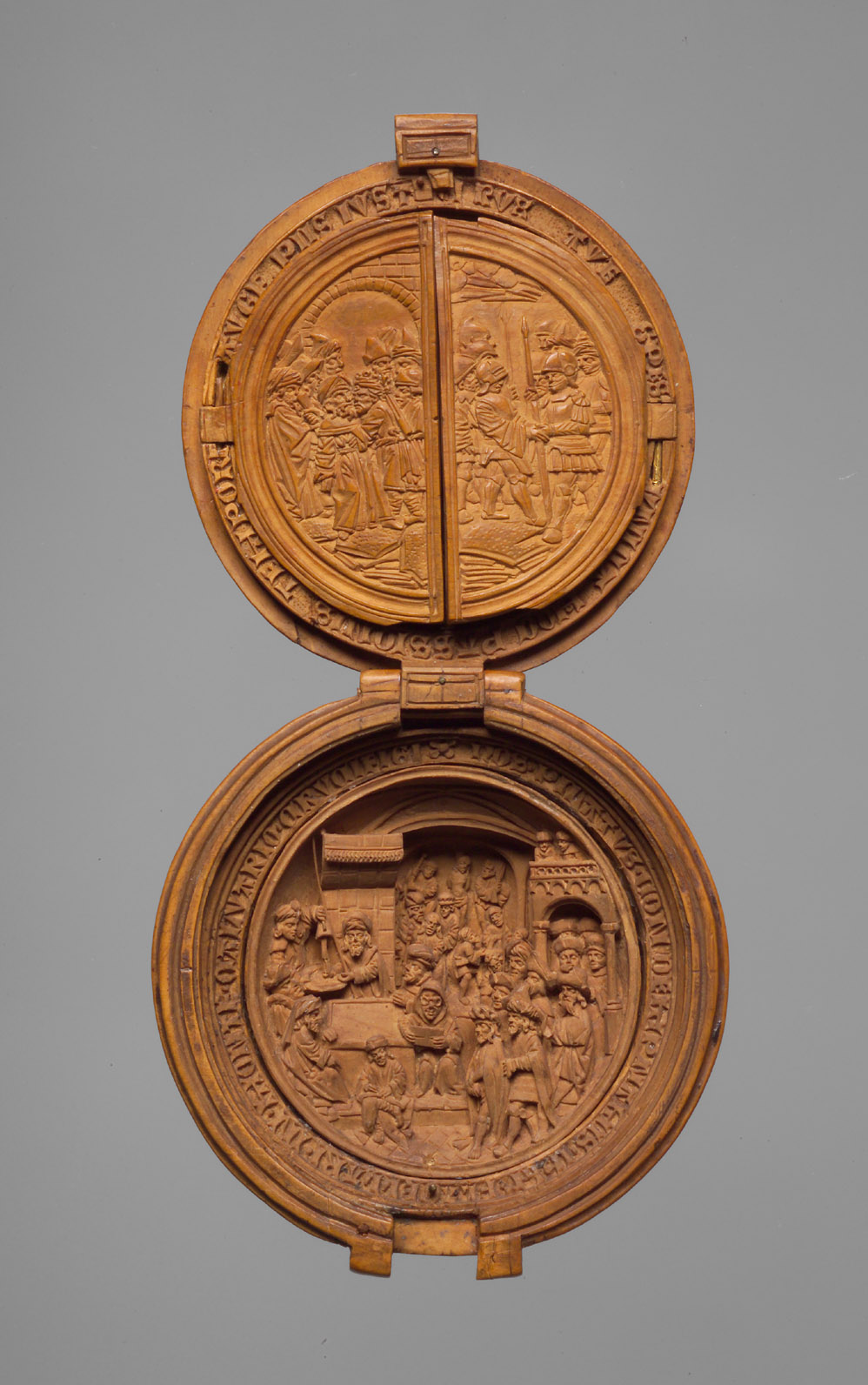 Rosary Pendant featuring the Passion of Christ, a so-called Prayer-nut 