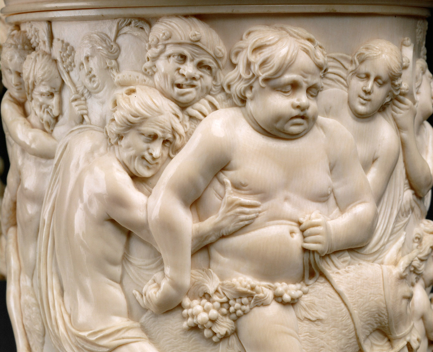 Deckelhumpen mit Begegnung des Königs Pentheus mit Bacchus