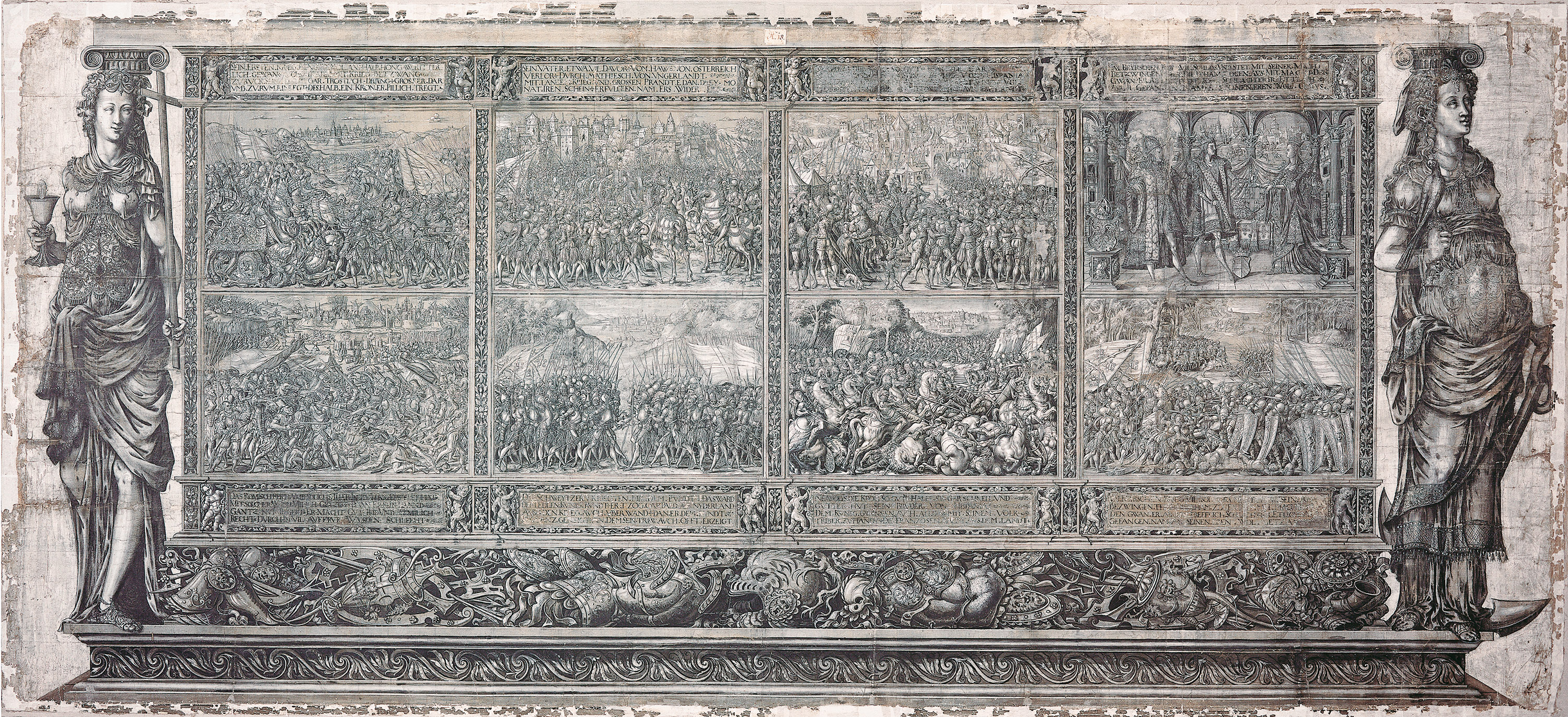Visierung zum Kenotaph Kaiser Maximilians I. in Innsbruck, Visierung, Entwurf, Graphik