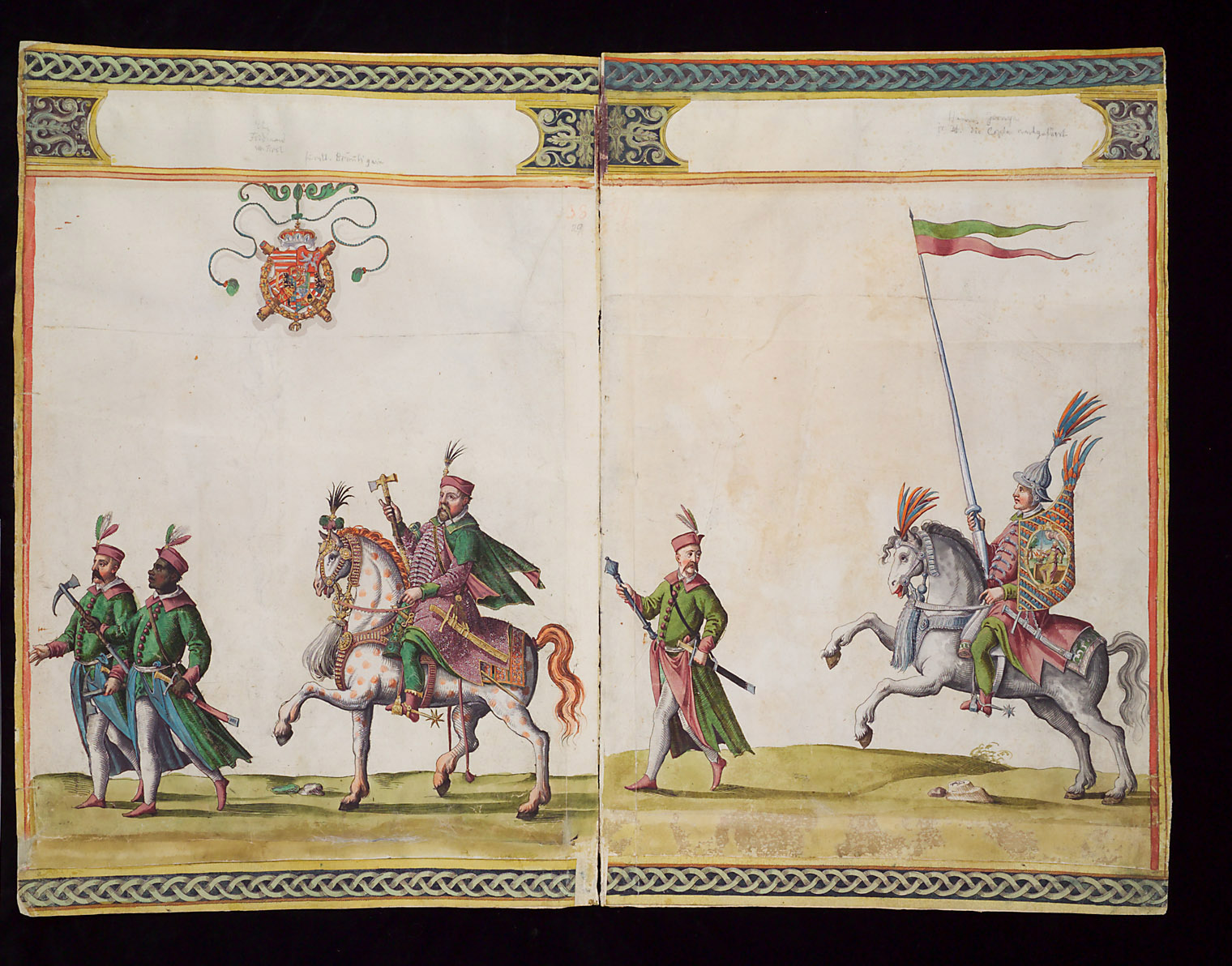 Hochzeitskodex Erzherzog Ferdinands II.: Ferdinand und Wilhelm