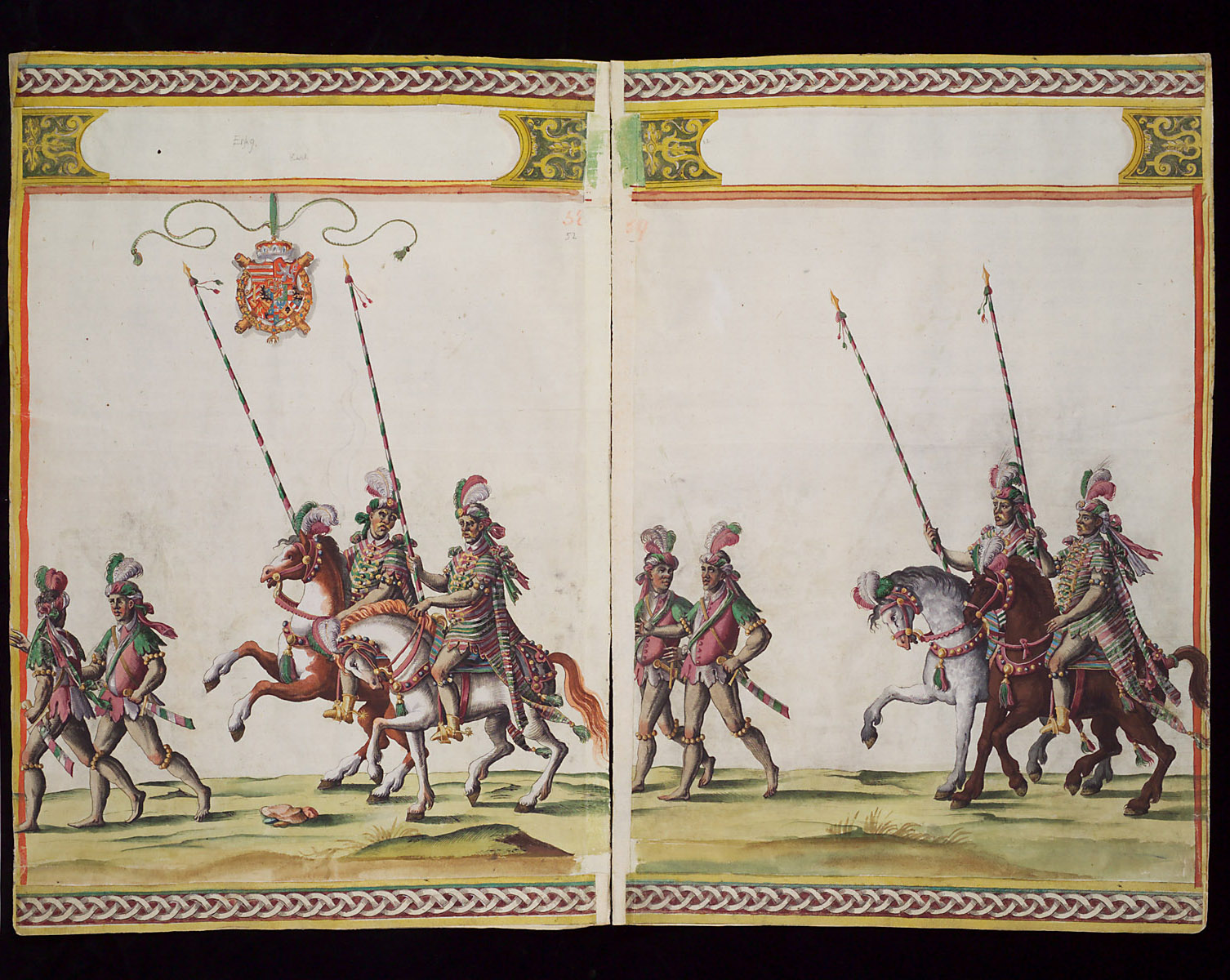 Hochzeitskodex Erzherzog Ferdinands II.: Ferdinand und Wilhelm