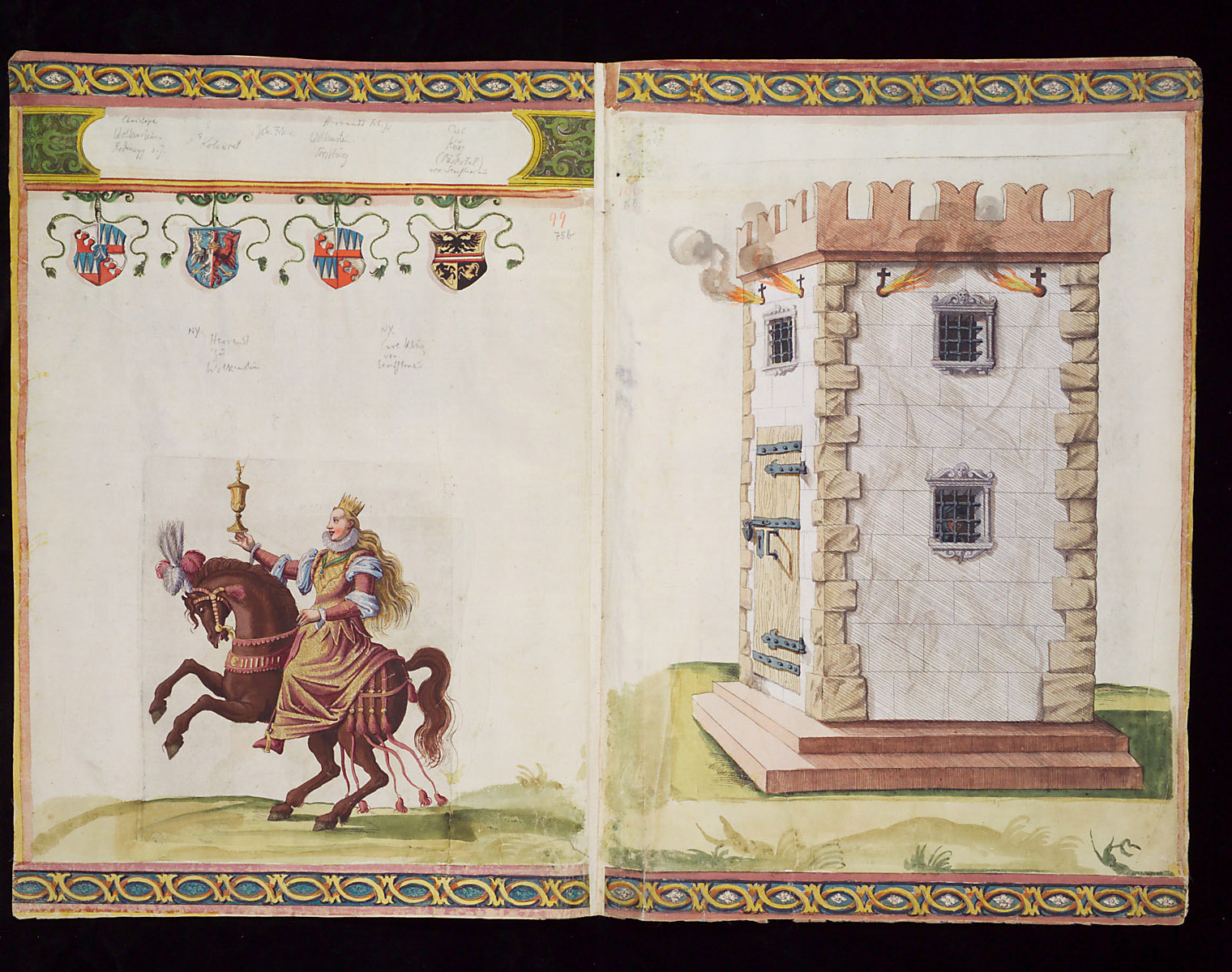 Hochzeitskodex Erzherzog Ferdinands II.: Ferdinand und Wilhelm