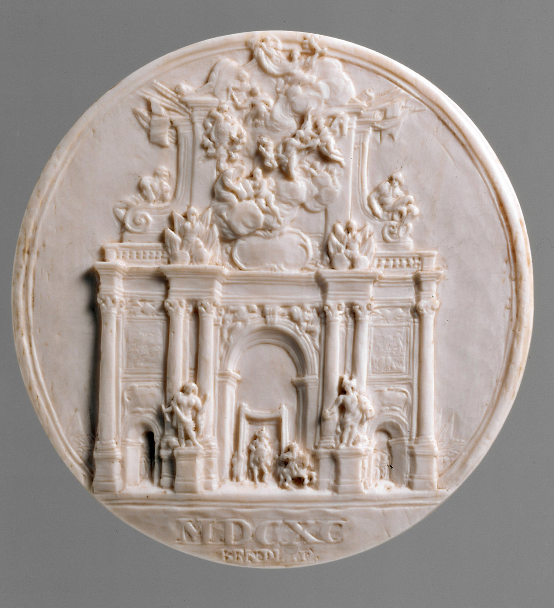 Medaillon mit Triumphbogen für König Joseph I.