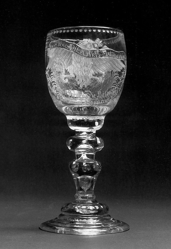 Römerpokal mit Monogramm für Fürst Günther I. zu Schwarzburg-Sondershausen