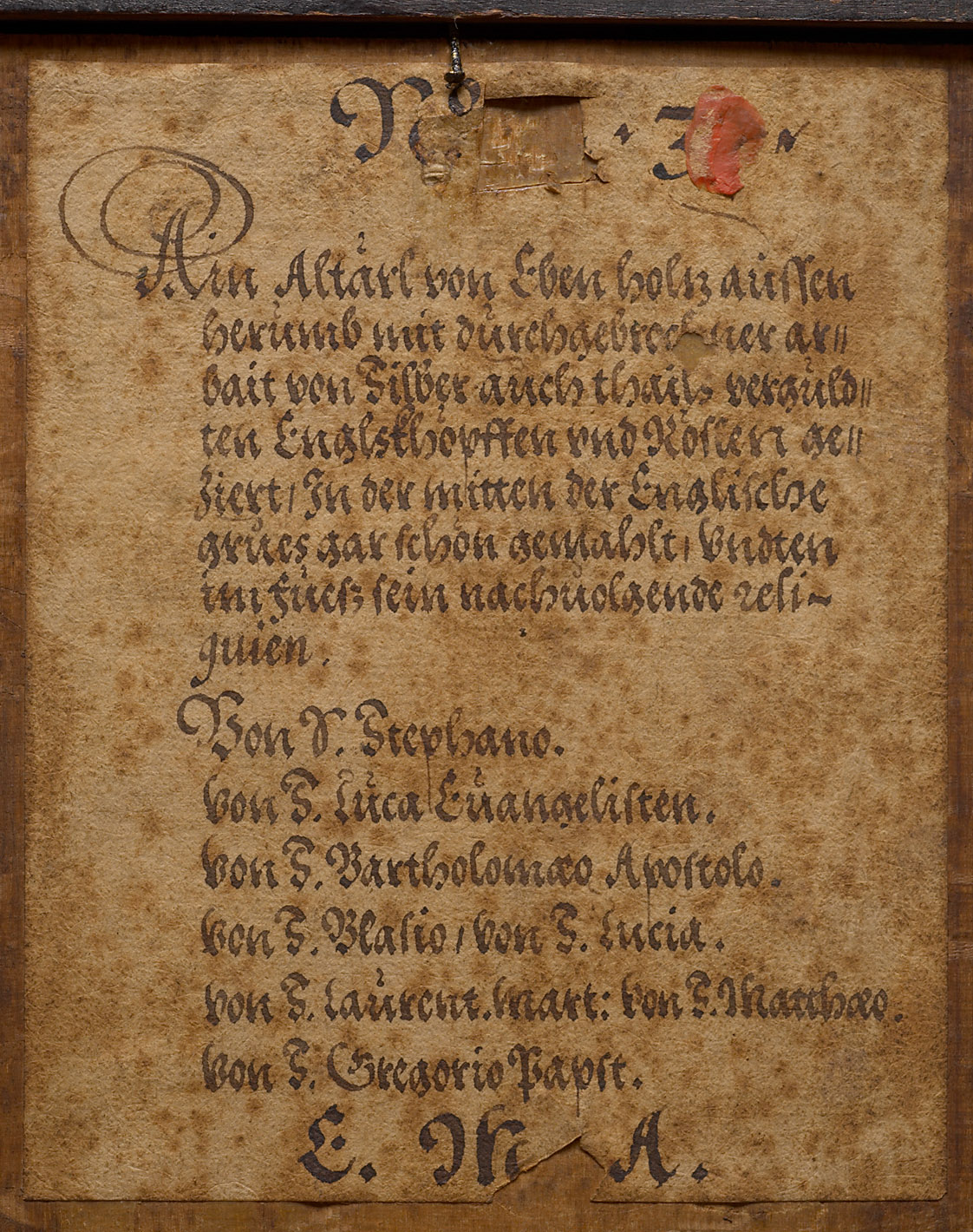 Altärchen mit der Verkündigung Mariae