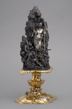 Handstein mit der Auferstehung Christi und Kaiser Karl V. nach der Schlacht von Pavia