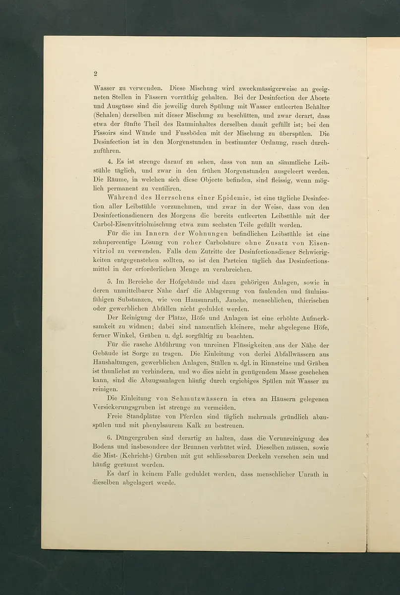 Maßregeln betreffend Cholera