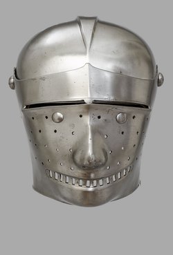 Helmet with mask-visor