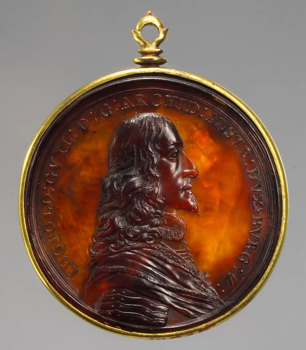 Medaillon mit Porträt Erzherzog Leopold Wilhelms