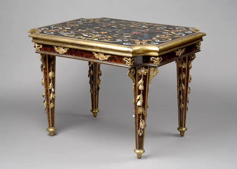 Table with Pietra Dura Inlays