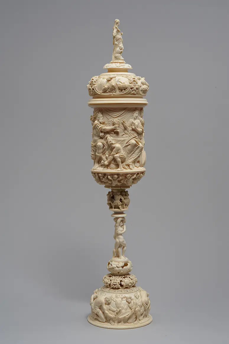 Lidded Cup with Rosamund and Alboin