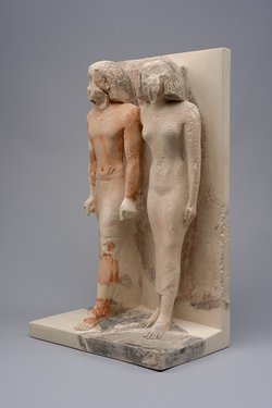 Gruppenstandbild des Hetep-seschat und einer Frau