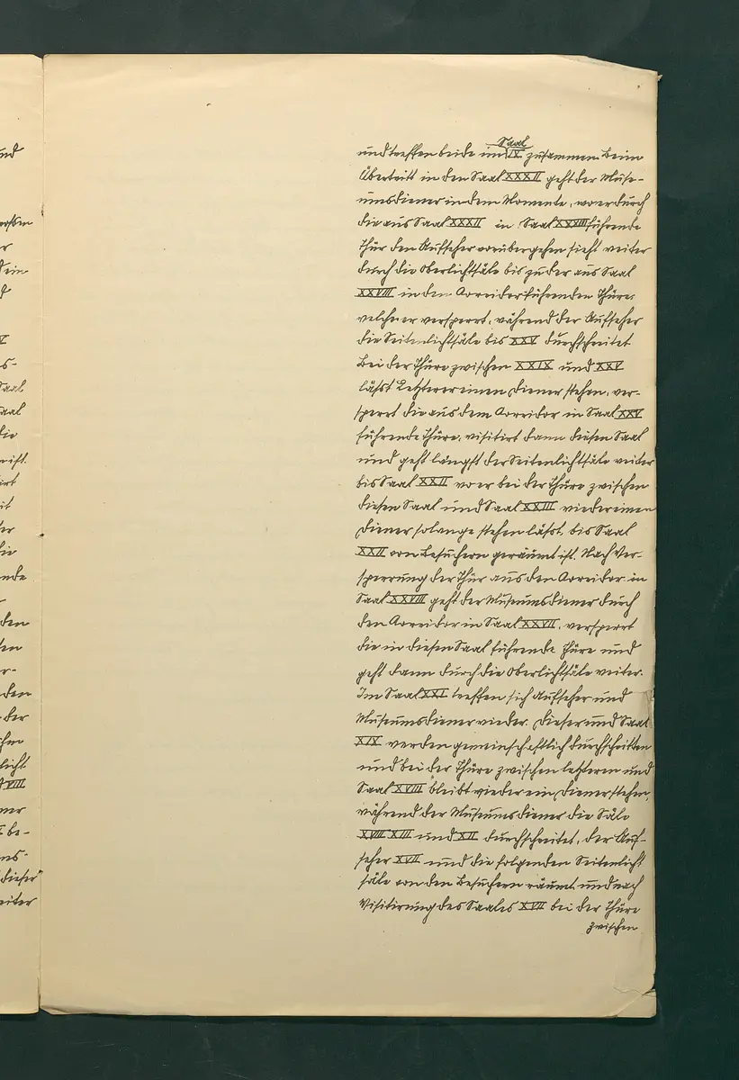 handschriftliche Dienstordnung für Museumsaufseher