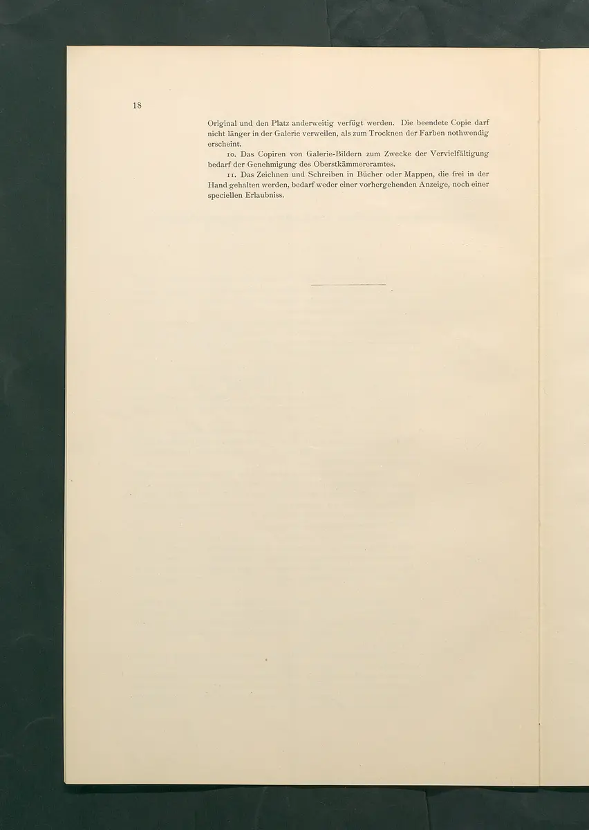 Bestimmungen für den Dienstbetrieb in den kunsthistorischen Sammlungen des Allerhöchsten Kaiserhauses