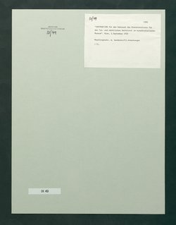 Instruktion für den Gebrauch des Dienstrevolvers für den Tor- und nächtlichen Wachdienst im Kunsthistorischen Museum