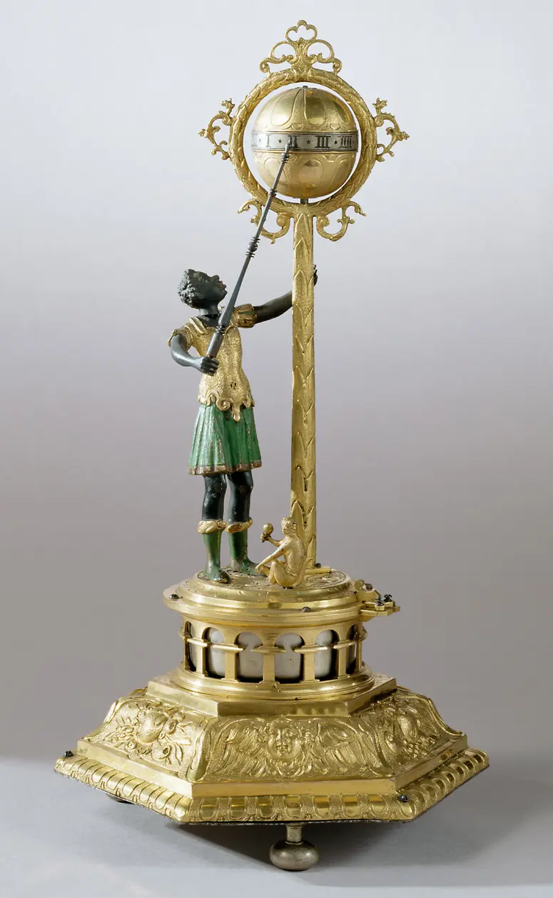 Automaton Clock with African