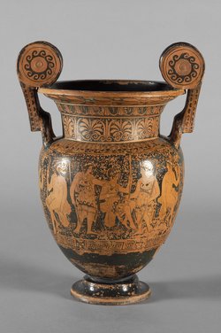 Tanz vor orientalischem Gott (oder König)