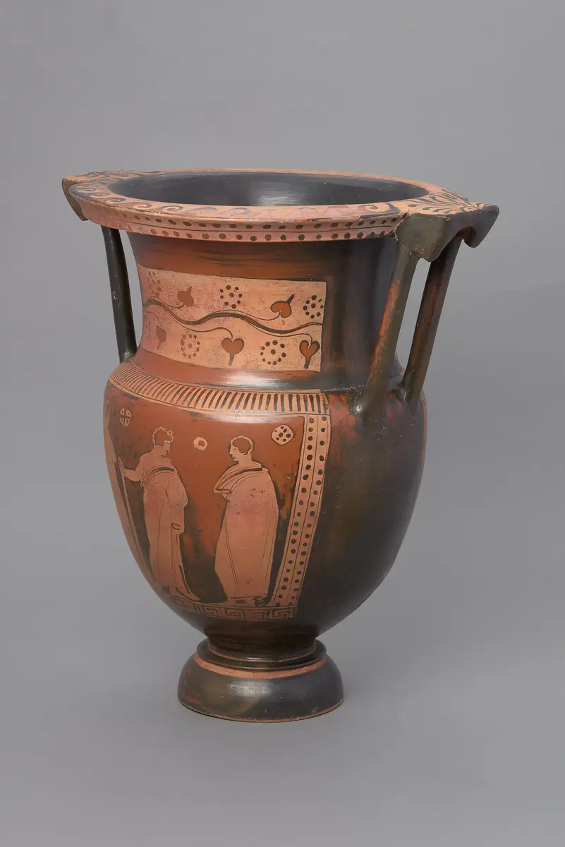 Jüngling, Mänade und Dionysos