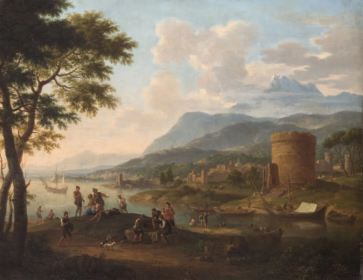 Italienische Abendlandschaft