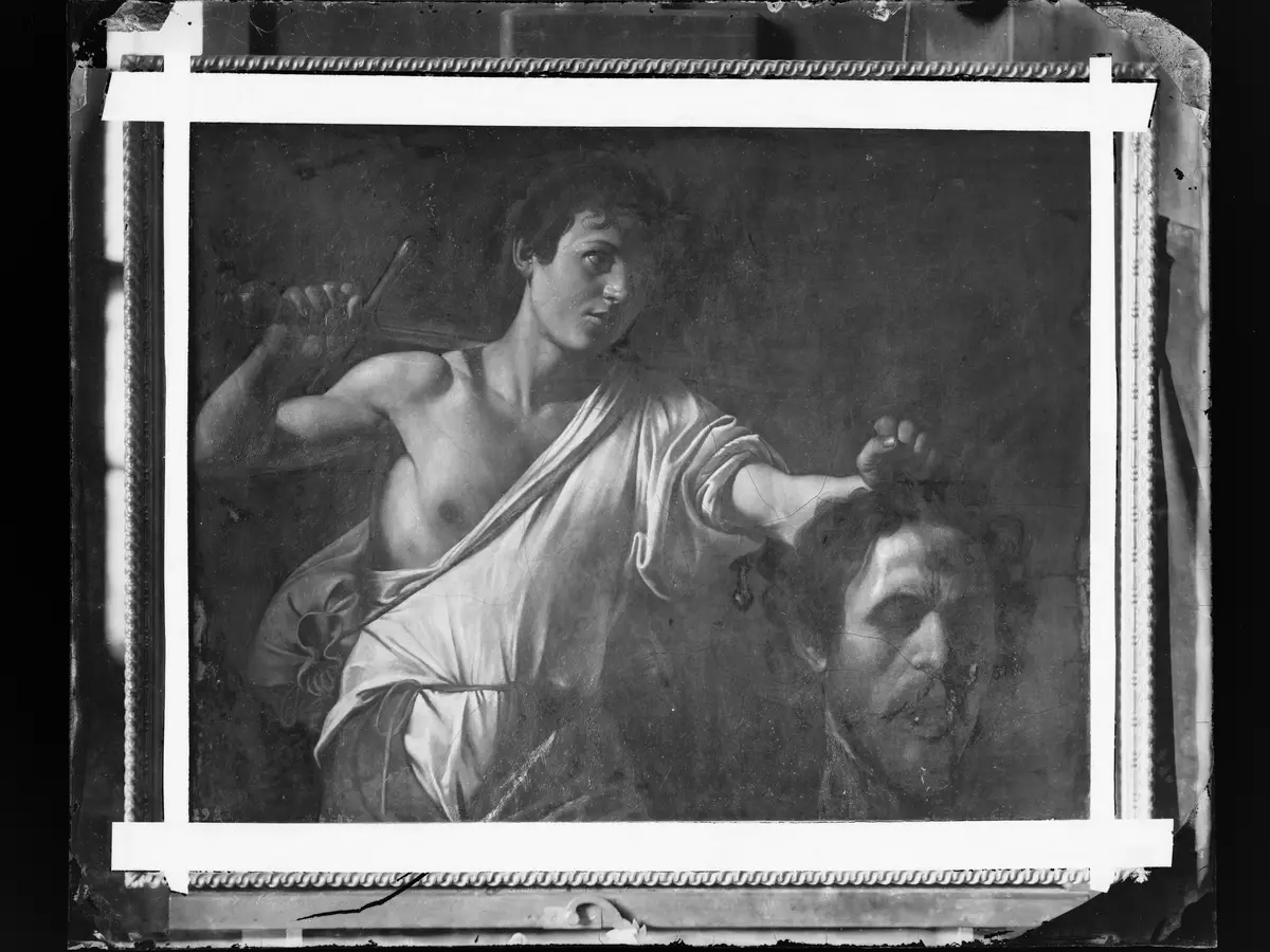 David mit dem Haupt des Goliath