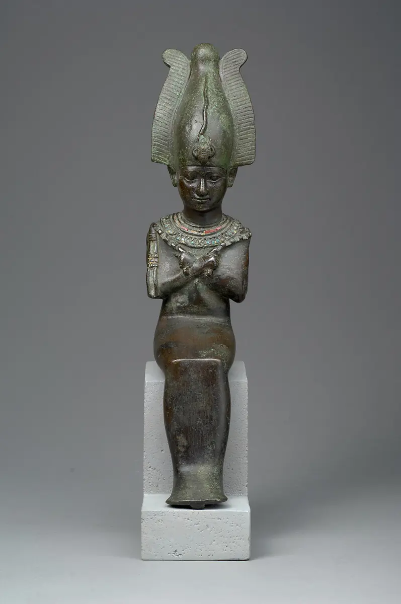 Sitzender Gott Osiris