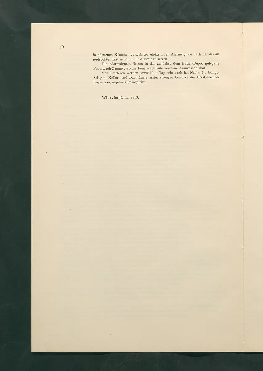 Bestimmungen für den Dienstbetrieb in den kunsthistorischen Sammlungen des Allerhöchsten Kaiserhauses