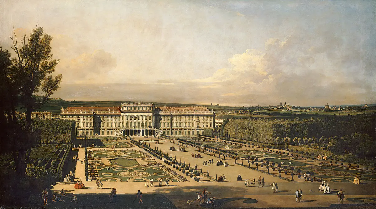 Das kaiserliche Lustschloss Schönbrunn, Gartenseite