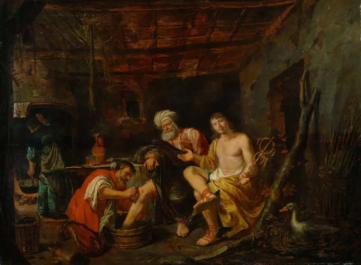 Jupiter und Merkur bei Philemon und Baucis