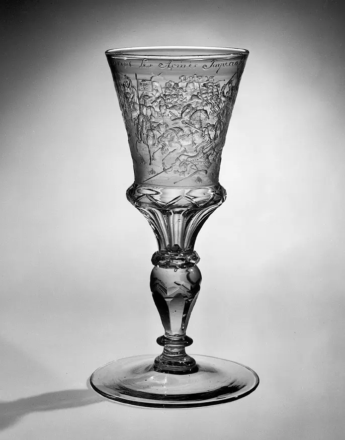 Goblet with Equestrian Battle