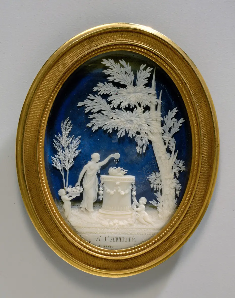 Medaillon mit Freundschaftsopfer