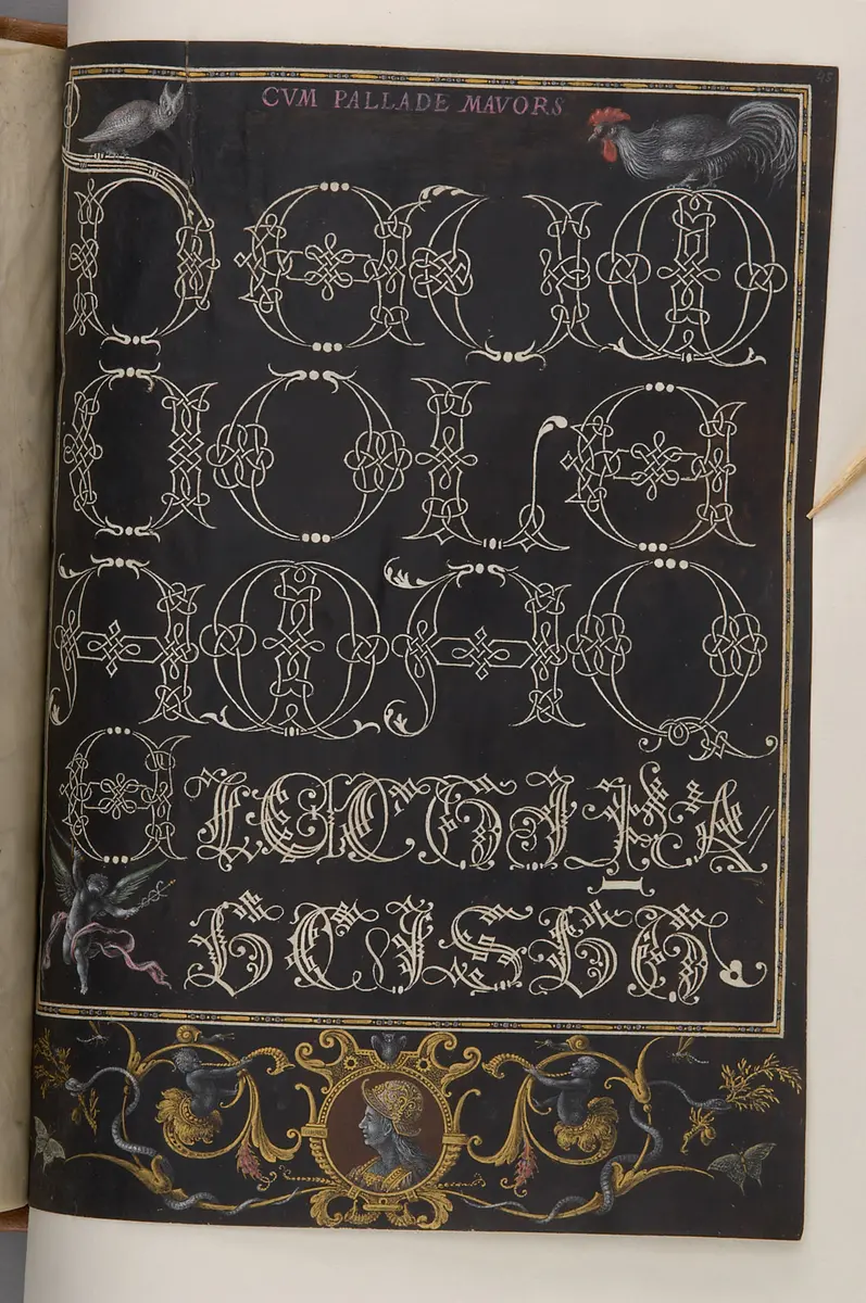 Schriftmusterbuch; 127 Blatt Pergament