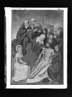 Diptychon mit Sündenfall und Erlösung: Beweinung Christi