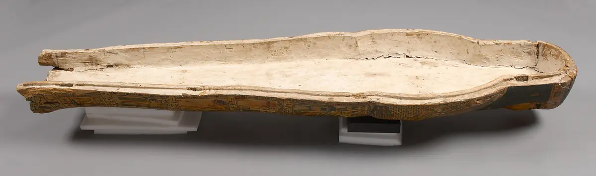 Deckel des mumienförmigen Innensarges des Anch-ef-en-mut